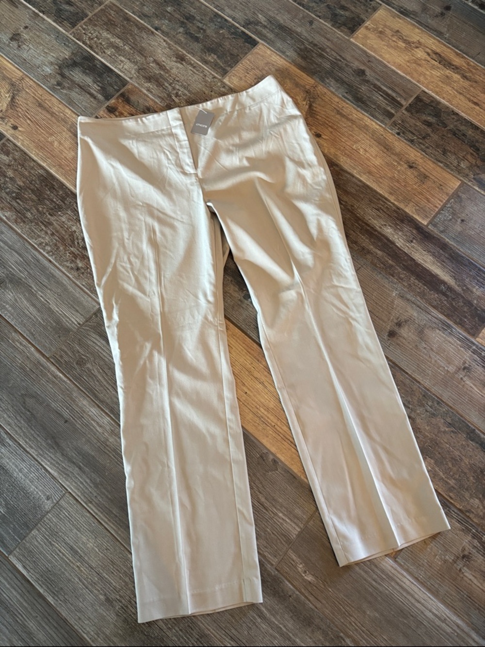 Chico’s NWT (Size 3/XL/16) Alto Slim Classic Straight-Leg Trouser Pants Khaki